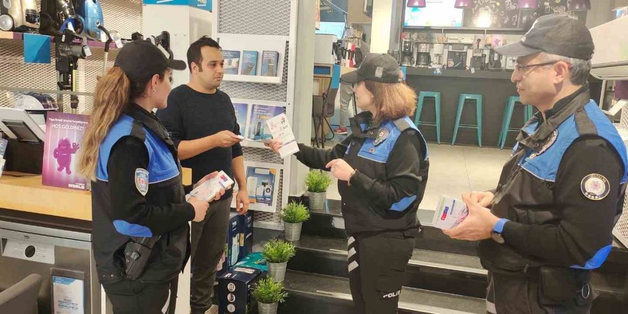 Alanya’da Polisten Esnafa Dolandırıcılık Bilgilendirmesi