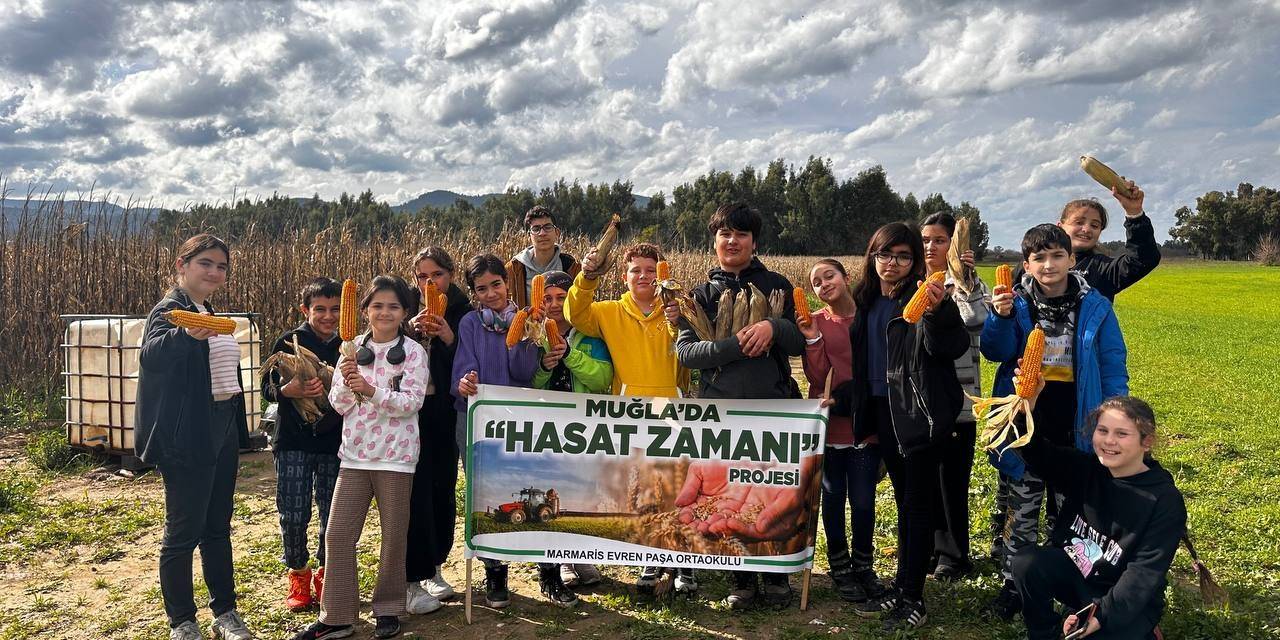 Marmarisli Öğrencilerden ‘Hasat Zamanı ‘Projesi