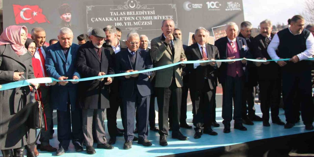 Talas’ta ’çanakkale’den Cumhuriyete 100. Yıl Müzesi’ Açıldı