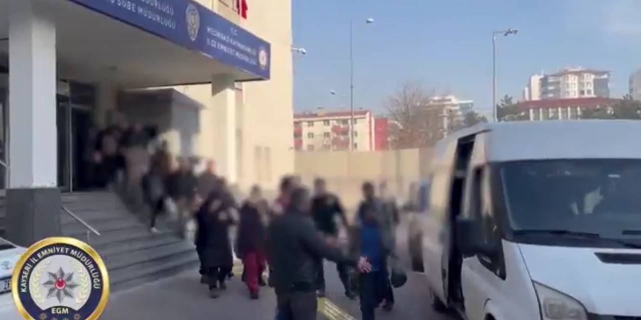 Kayseri’de Hırsızlık Operasyonu: 21 Gözaltı