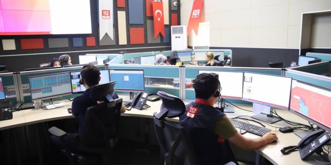 Gaziantep’te 112’ye 2023 Yılında 3 Milyon Asılsız Ve Gereksiz Çağrı Geldi