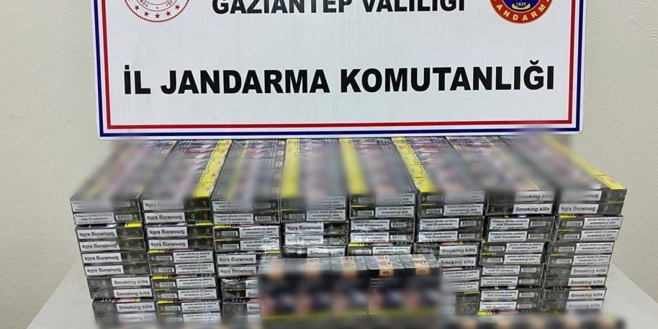 Gaziantep’te 330 Bin Tl’lik Kaçak Sigara Operasyonu