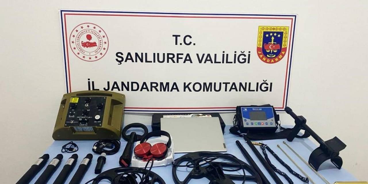 Şanlıurfa’da Altın Arayan 6 Şüpheli Dedektörlerle Yakalandı