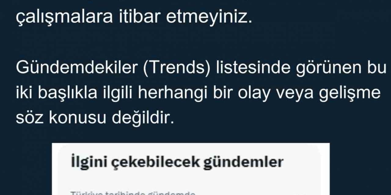 Van’da ’x’ Sosyal Medya Platformundan Yayınlanan "Van Saldırı" Ve "Edremit Saldırısı" Paylaşımına Yalanlama
