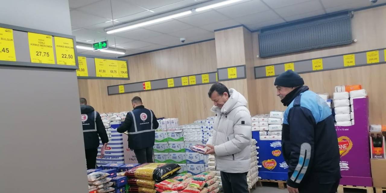 Kars’ta Zincir Marketlerde Fiyat Denetimi Yapıldı