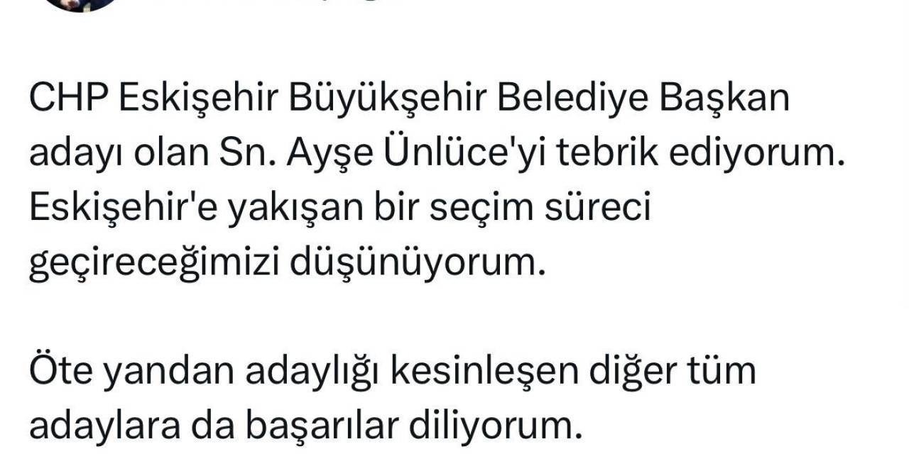 Hatipoğlu Rakibini Herkesten Önce Kutladı