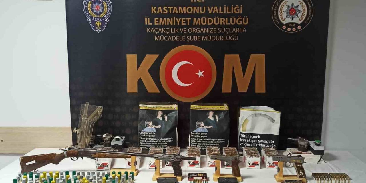 Kastamonu’da 5 Farklı Adrese Kaçakçılık Operasyonu: 4 Gözaltı