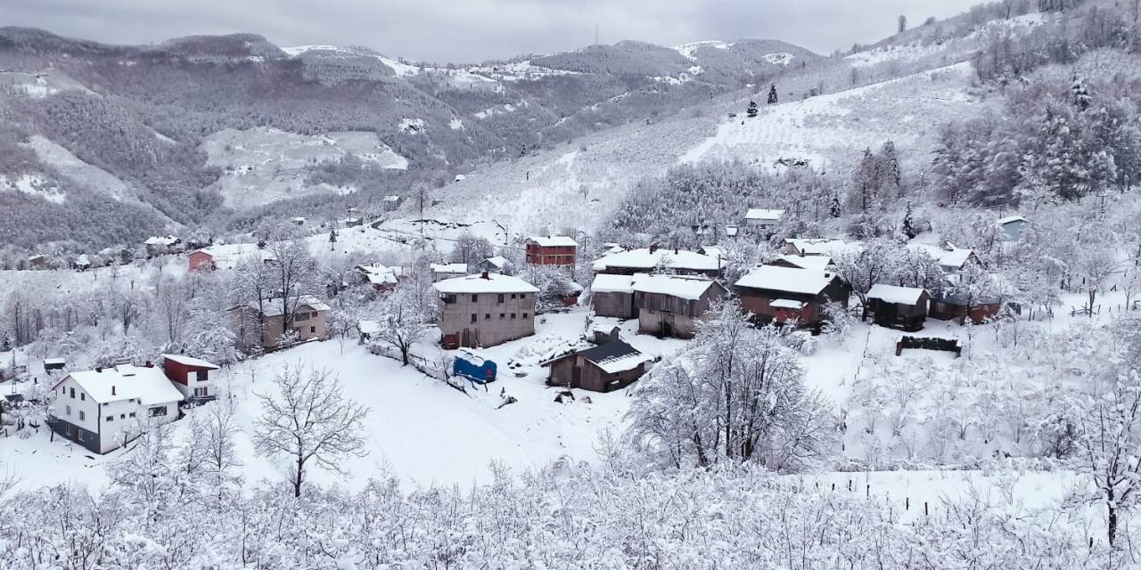 Sakarya’nın Yüksek Kesimlerine Kar İle Gelen Güzellik