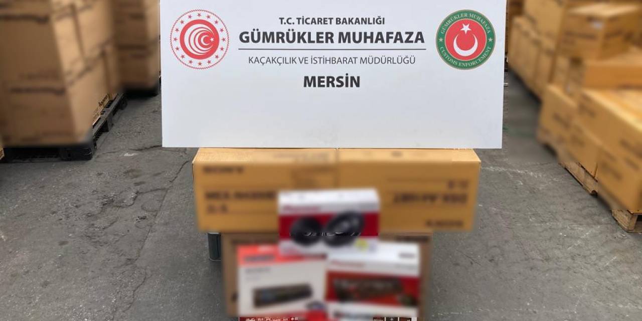 Mersin’de 17,4 Milyon Liralık Elektronik Eşya Ele Geçirildi