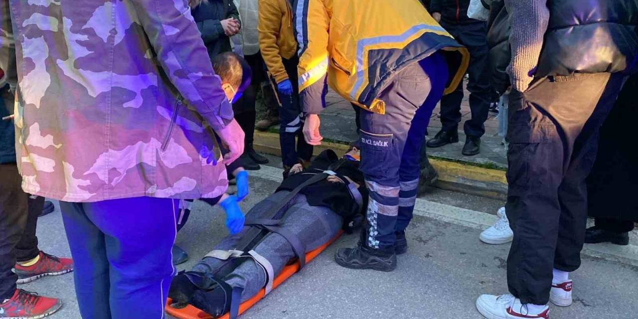 Otomobilin Çarptığı Kadın Yaralandı