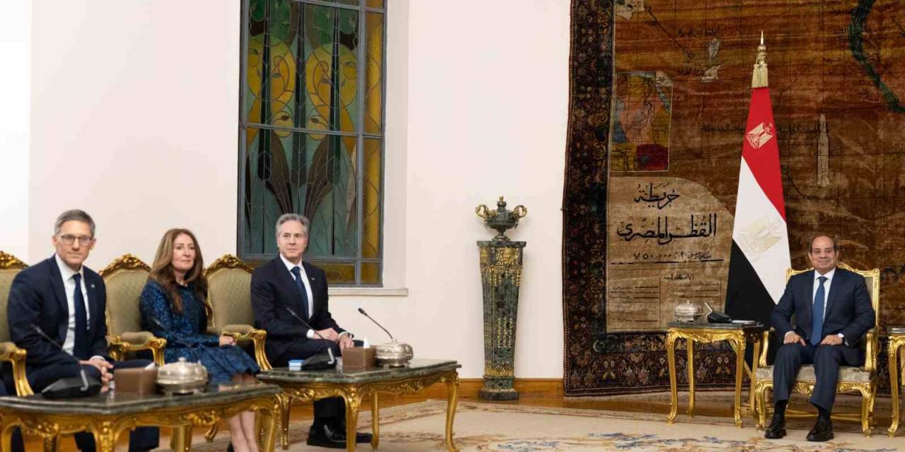 Abd Dışişleri Blinken, Mısır Cumhurbaşkanı Es-sisi İle Görüştü