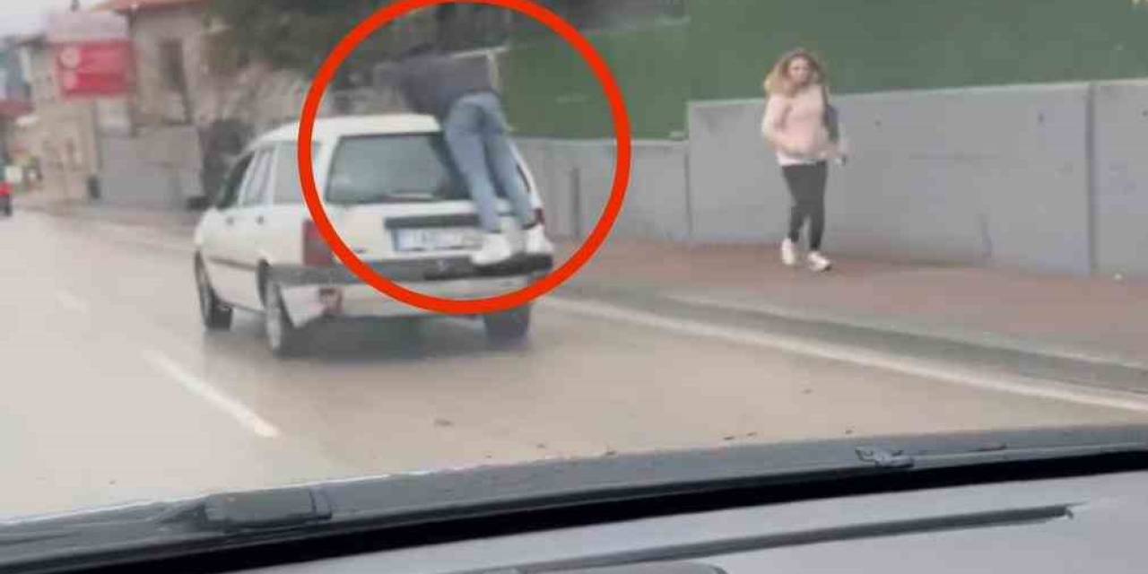 Bursa’da Tehlikeli Yolculuk Kamerada