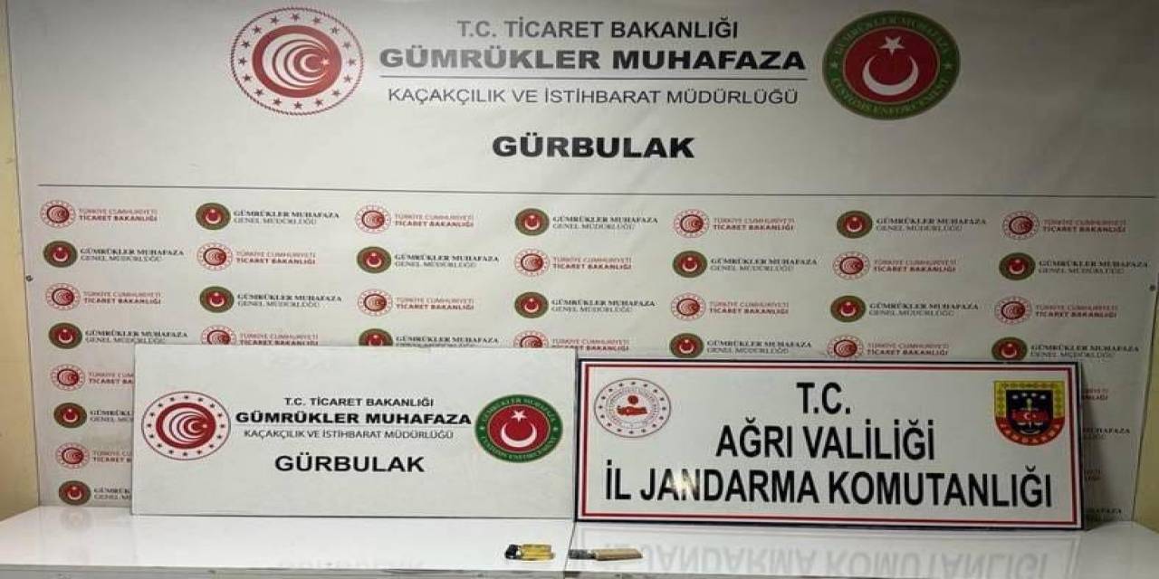 Ağrı’da 1 Kişi Gümrük Kaçağı Altınlar İle Yakalandı