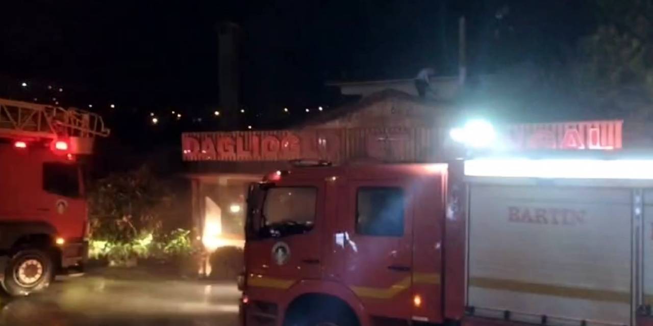 Restoranda Yangın Paniği