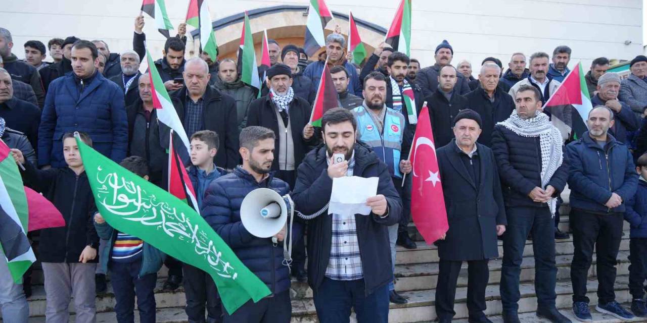 İsrail Saldırıları Muş’ta Protesto Edildi