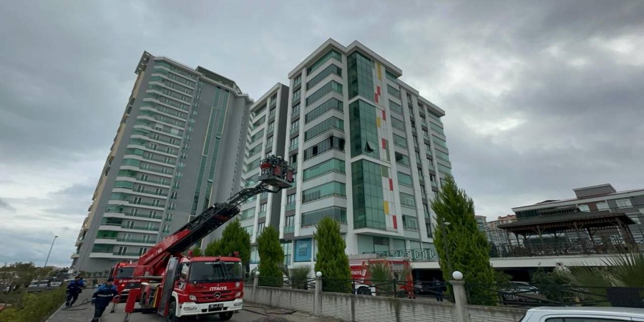 Samsun’da Lüks Apartman Dairesinde Yangın