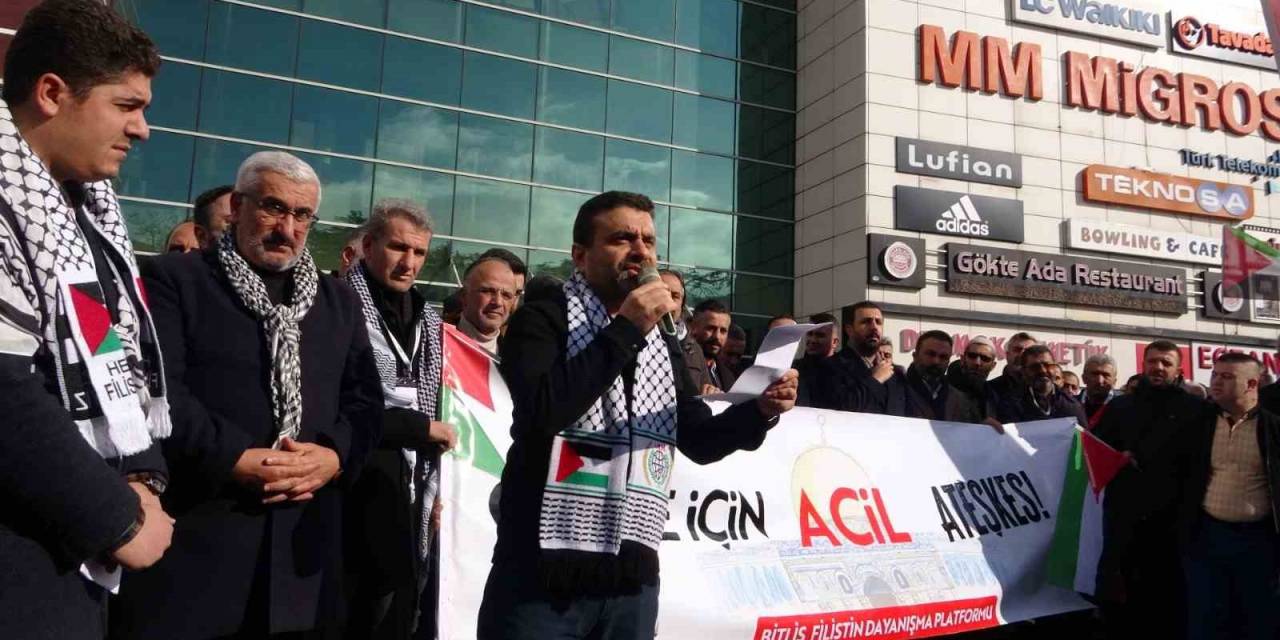 Tatvan’da Gazze İçin Ateşkes Yürüyüşü