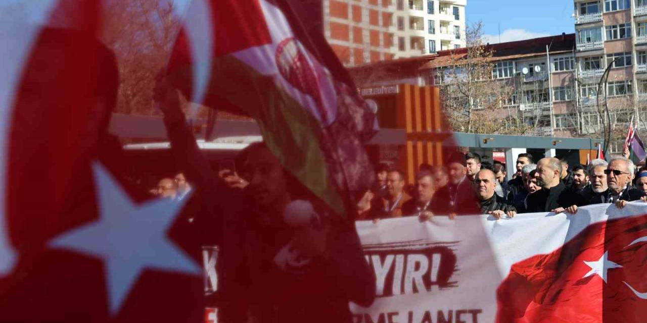 Elazığ’da Teröre Lanet, Filistin’e Destek Yürüyüşü