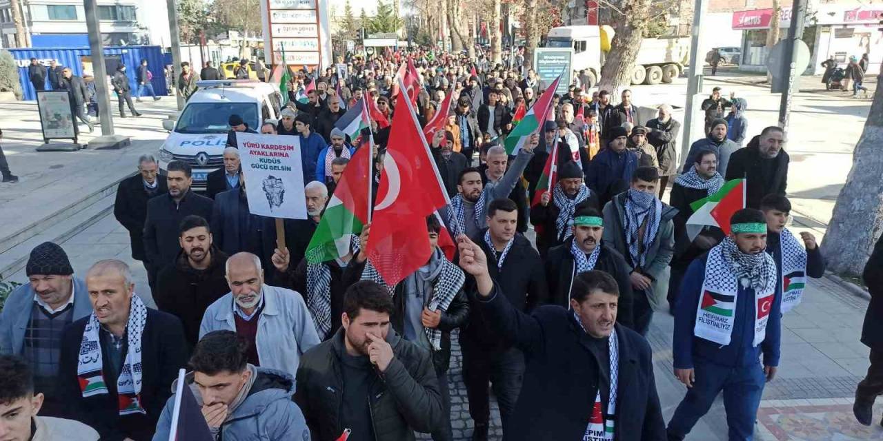 Malatya’da Teröre Ve İsrail’e Lanet Yürüyüşü