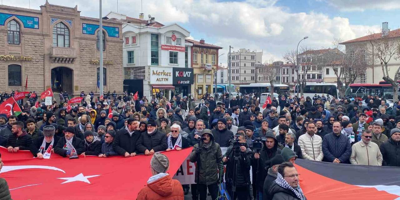 Konya’da Şehitler Anıldı, Gazze İçin Acil Ateşkes Çağrısı Yapıldı