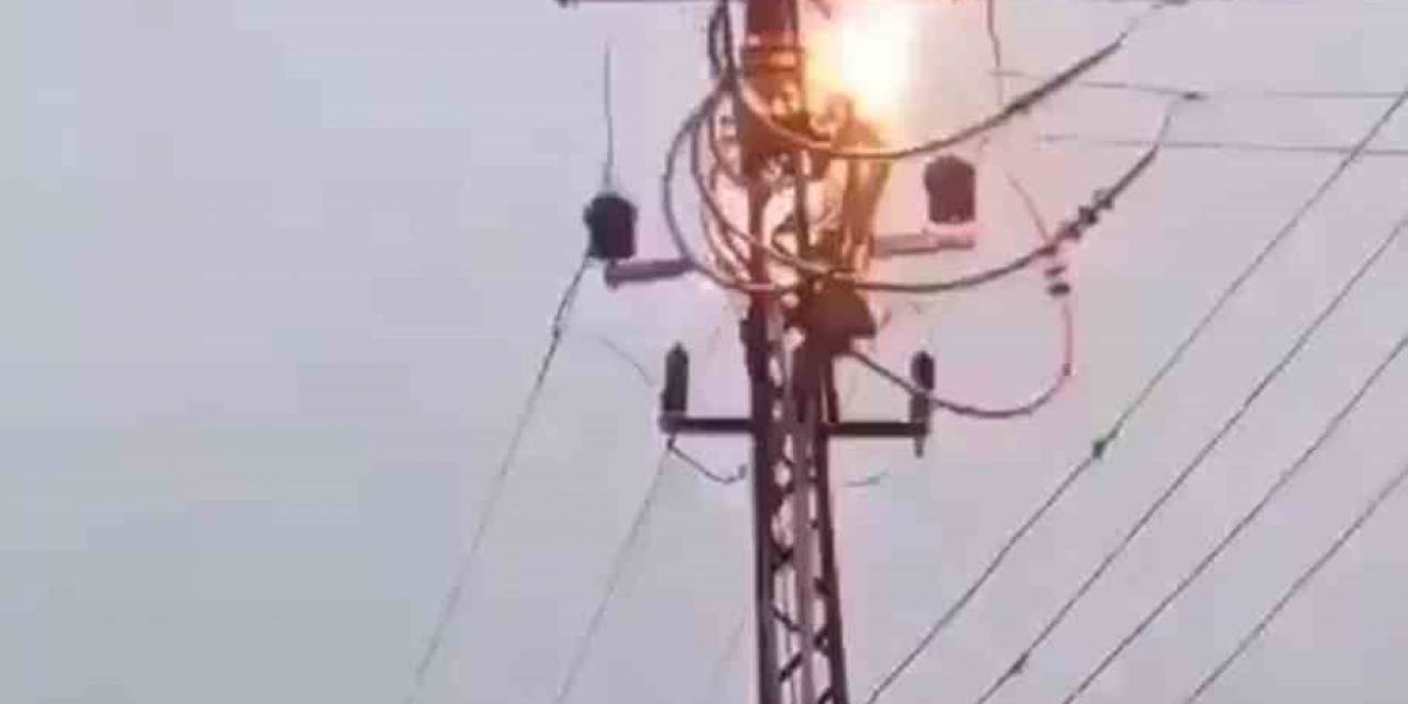 Elektrik Direğine Çıkan Şahıs Akıma Kapıldı
