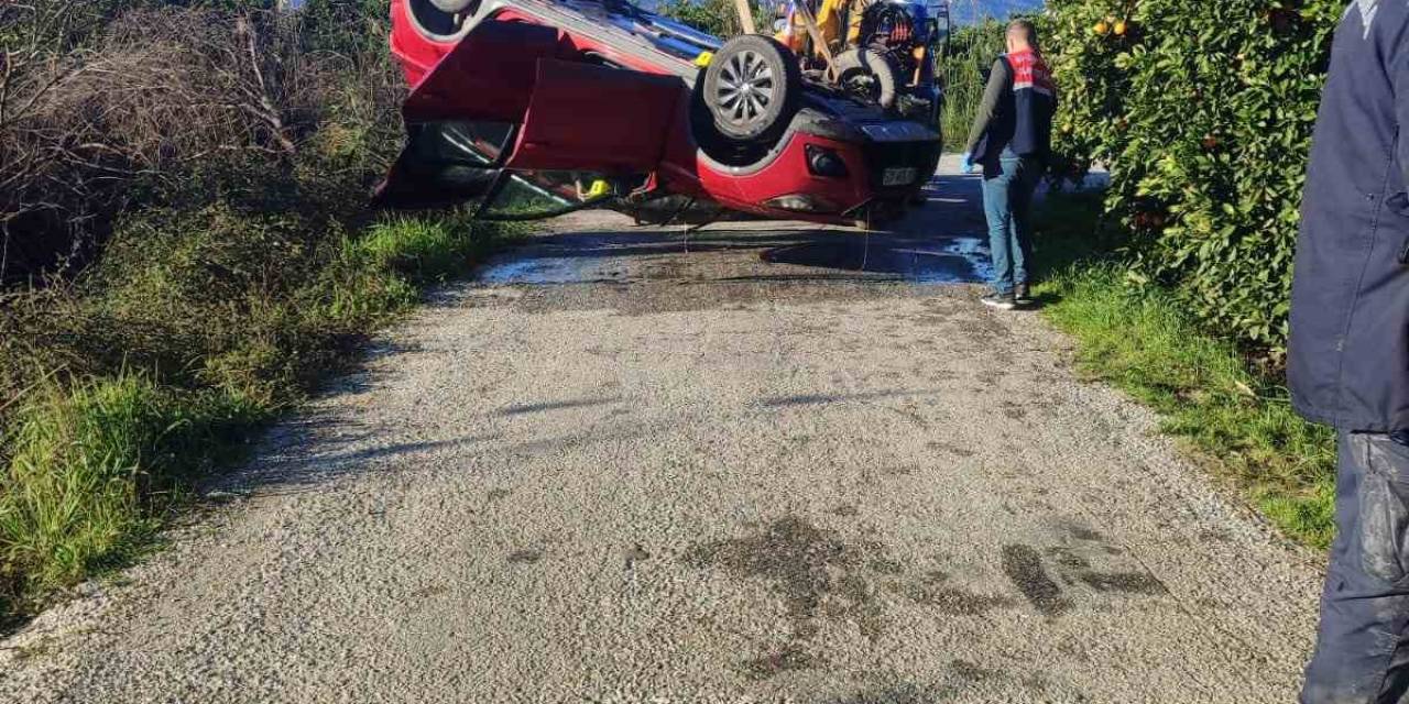 Kontrolden Çıkan Otomobil Su Kanalına Uçtu: 1 Ölü