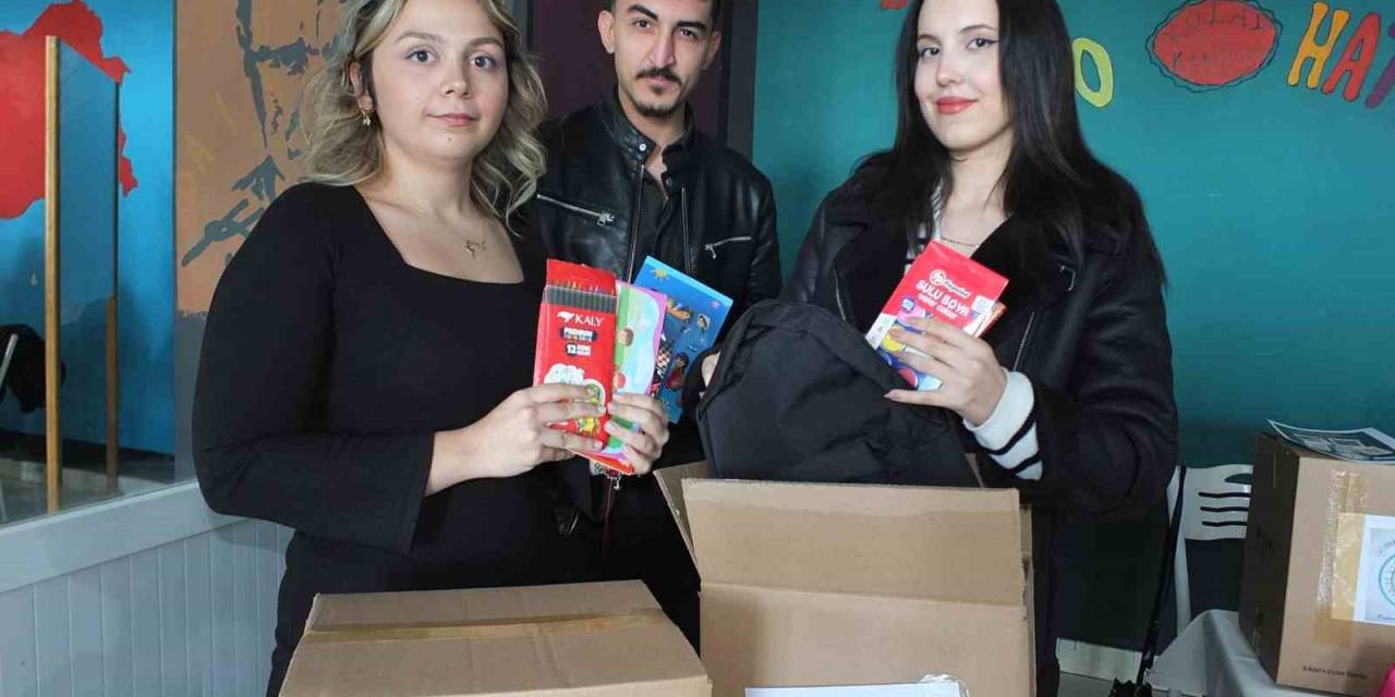 Balıkesir’de Üniversiteliler Deprem Bölgesindeki Öğrenciler İçin Seferber Oldu