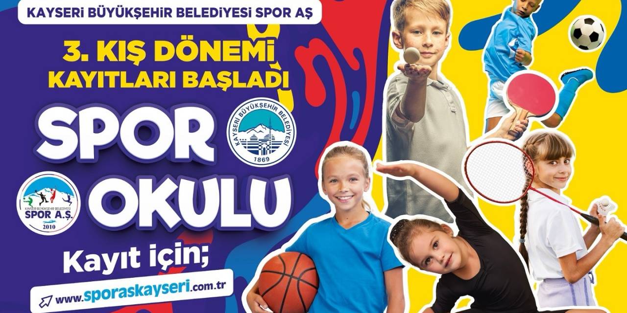 Spor A.ş. 3’üncü Kış Dönemi Spor Okulları Kayıtlarını Başlattı