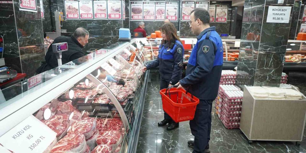 Zabıtadan Kasap Ve Şarküterilerde Denetim