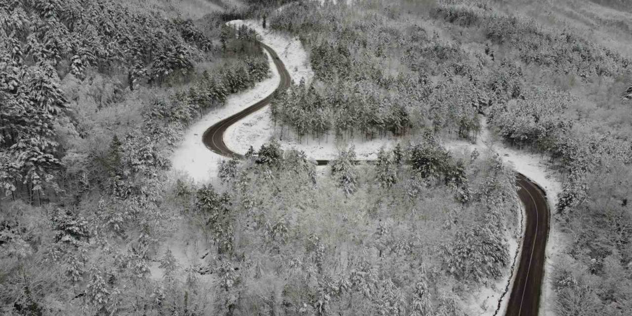 Kazdağları Beyaz Örtünün Altında Seyri Doyumsuz Manzaralar Oluşturdu