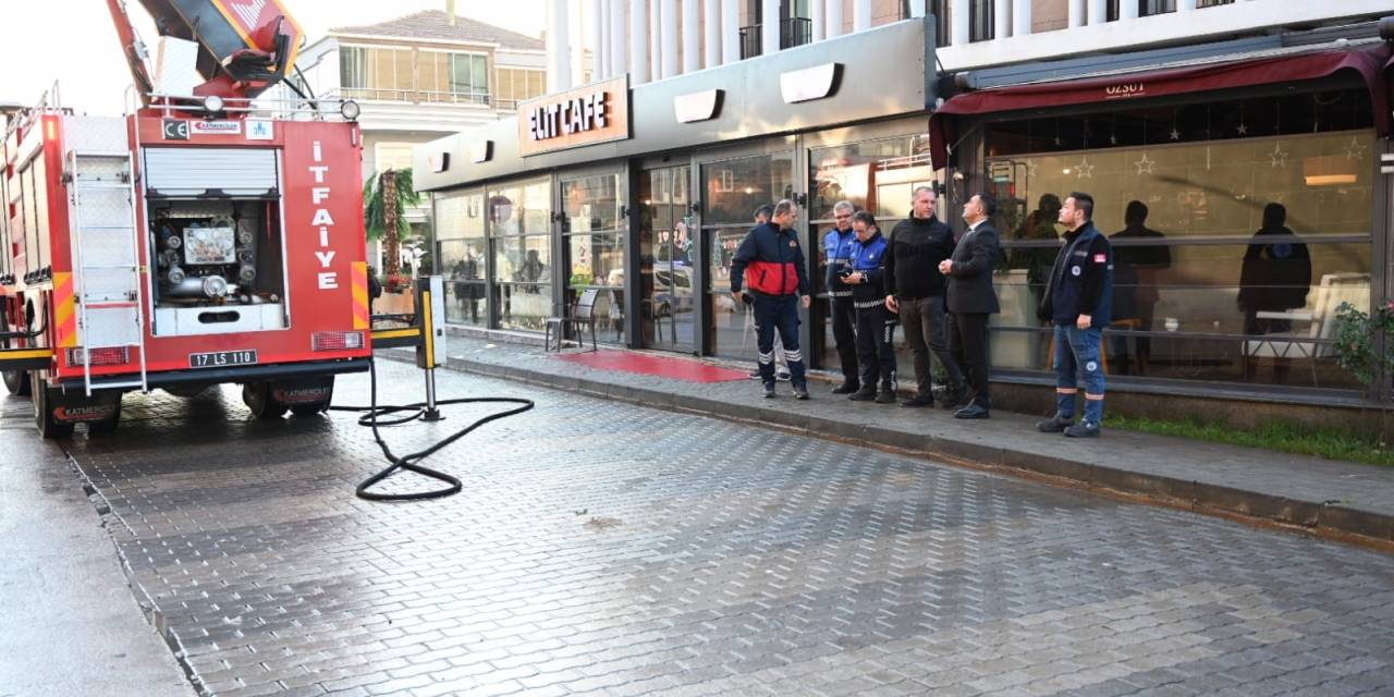 Biga’da Avm’de Çıkan Yangın Korkuttu