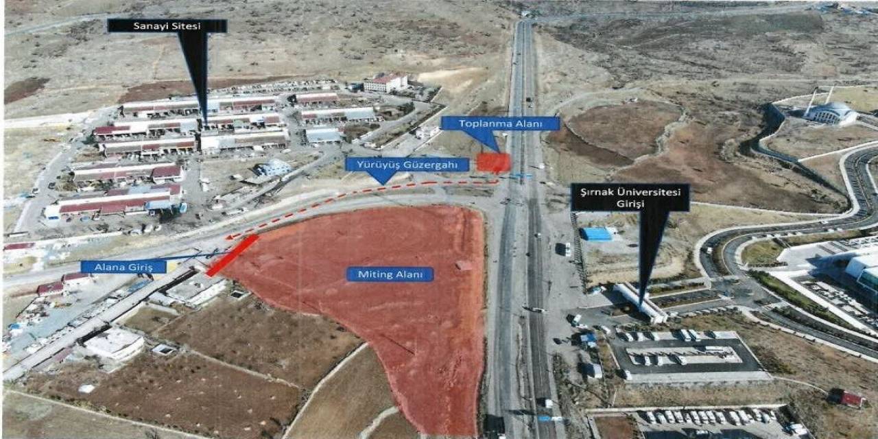 Şırnak’ta Gösteri Ve Yürüyüş Alanları Belirlendi