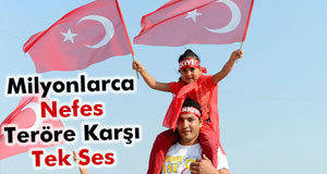 Yenikapı Türk bayraklarıyla donatıldı