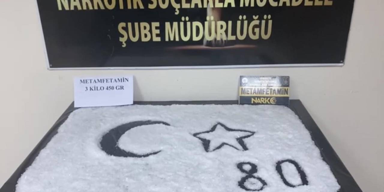 Osmaniye’de 3 Kilo 450 Gram Metamfetamin Maddesi Ele Geçirildi