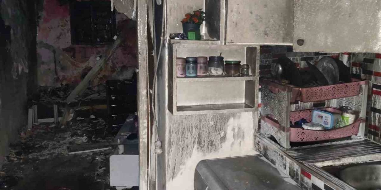 Lüleburgaz’da Mesken Yangını