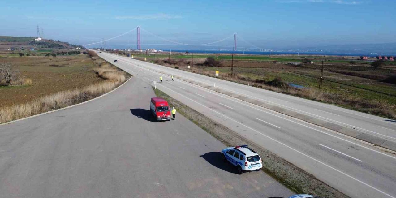 Gelibolu Bölge Trafik Denetleme İstasyonu Amirliği Ekiplerinden Trafik Denetimi