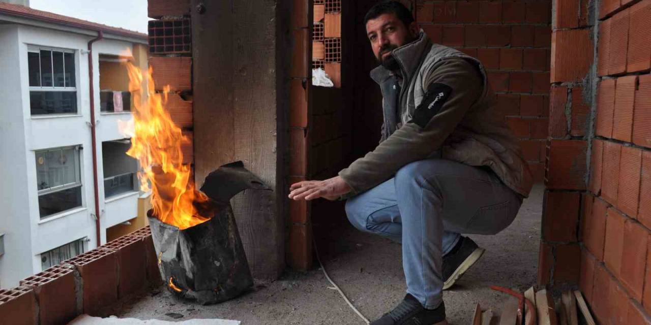 İnşaat İşçilerinin Soğuk Kış Günlerinde Zorlu Mücadelesi