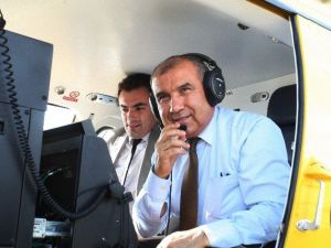 Bakan Alaboyun’dan Enerji Hatlarına Helikopterli Denetim