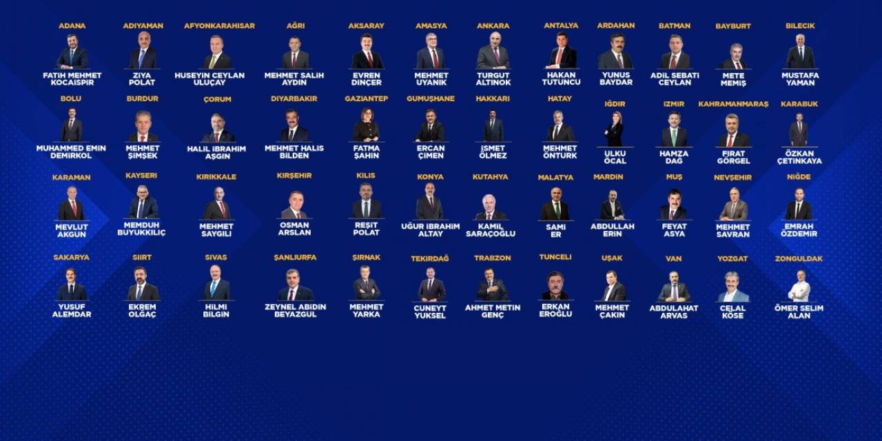 Ak Parti’de 17’si Büyükşehir Olmak Üzere 48 İlin Belediye Başkan Adayları Açıklandı
