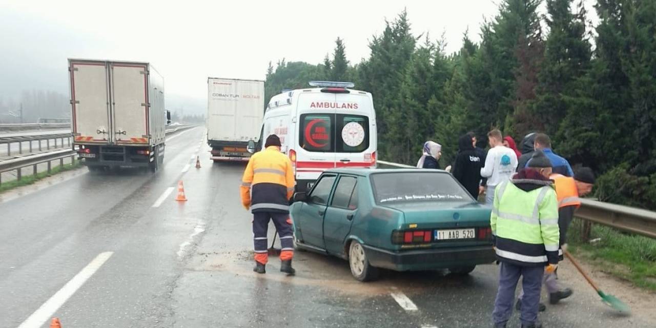 Bilecik’te Yaşanan Trafik Kazasında 1 Kişi Yaralandı