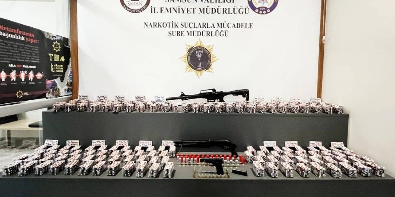Samsun’da 25 Bin 357 Adet Sentetik Ecza Ele Geçirildi: 1 Gözaltı