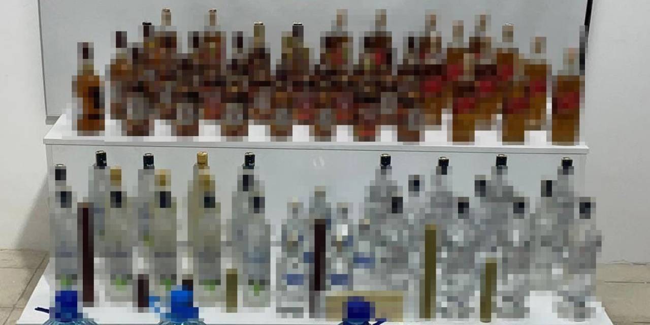 Samsun’da Şişe Ve Bidonlarda Sahte İçki Ele Geçirildi