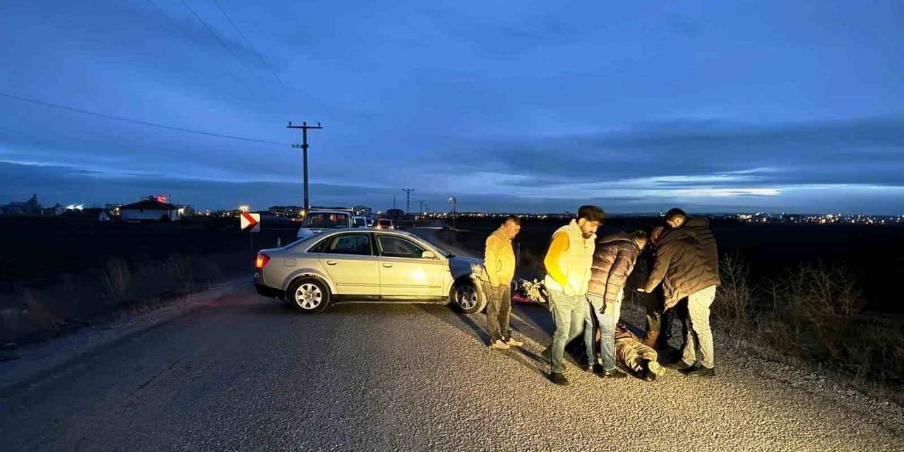 Konya’da Otomobil İle Motosiklet Çarpıştı: 1 Yaralı
