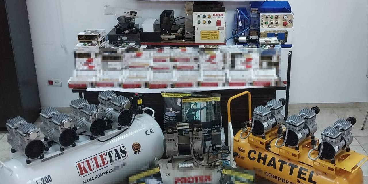 Evde Kaçak Sigara Üretip Satan 2 Kişi Yakalandı