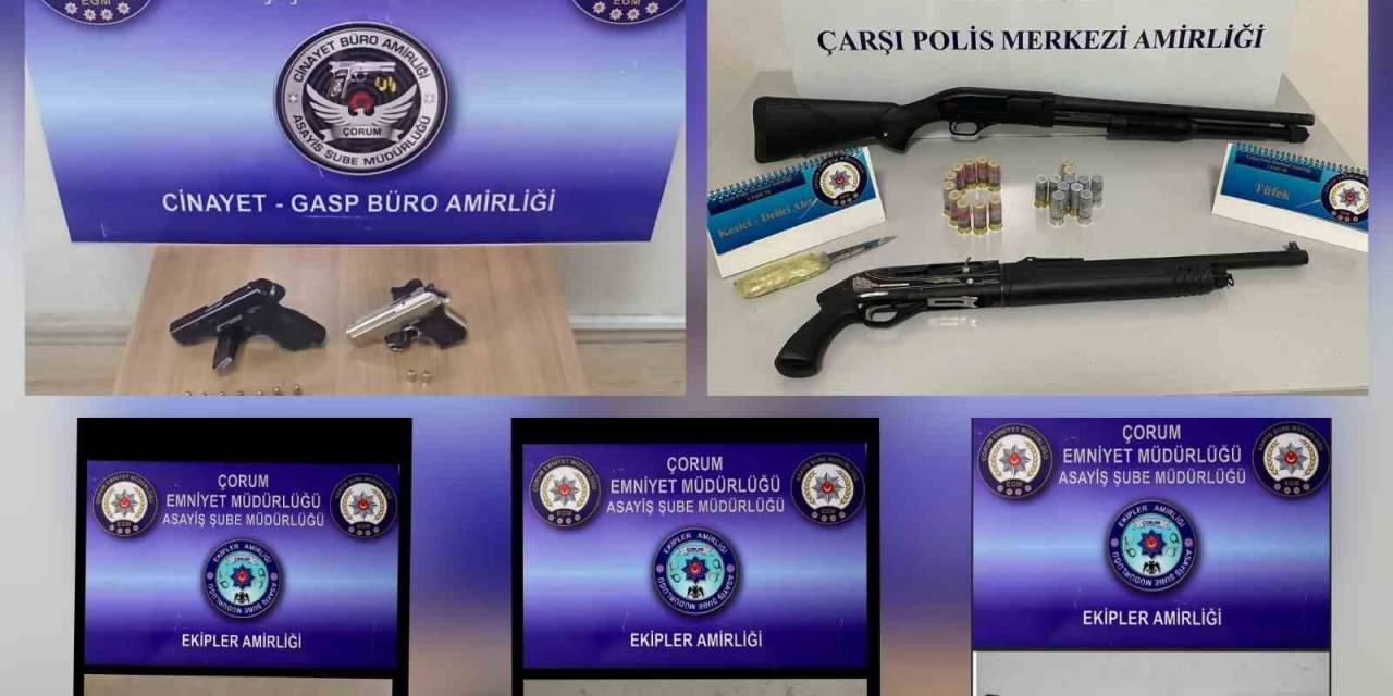 Şok Uygulamada Silah Ve Uyuşturucu Madde Ele Geçirildi