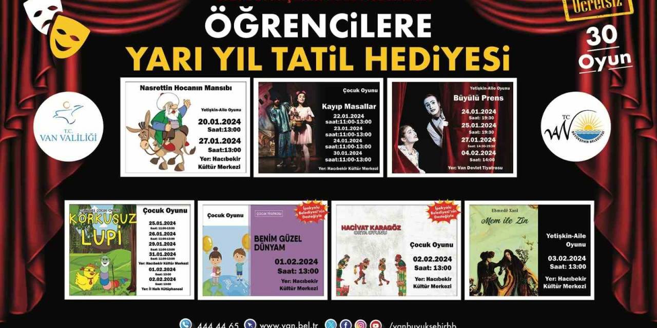 Van Büyükşehir Belediyesi’nden Çocuklara Karne Hediyesi