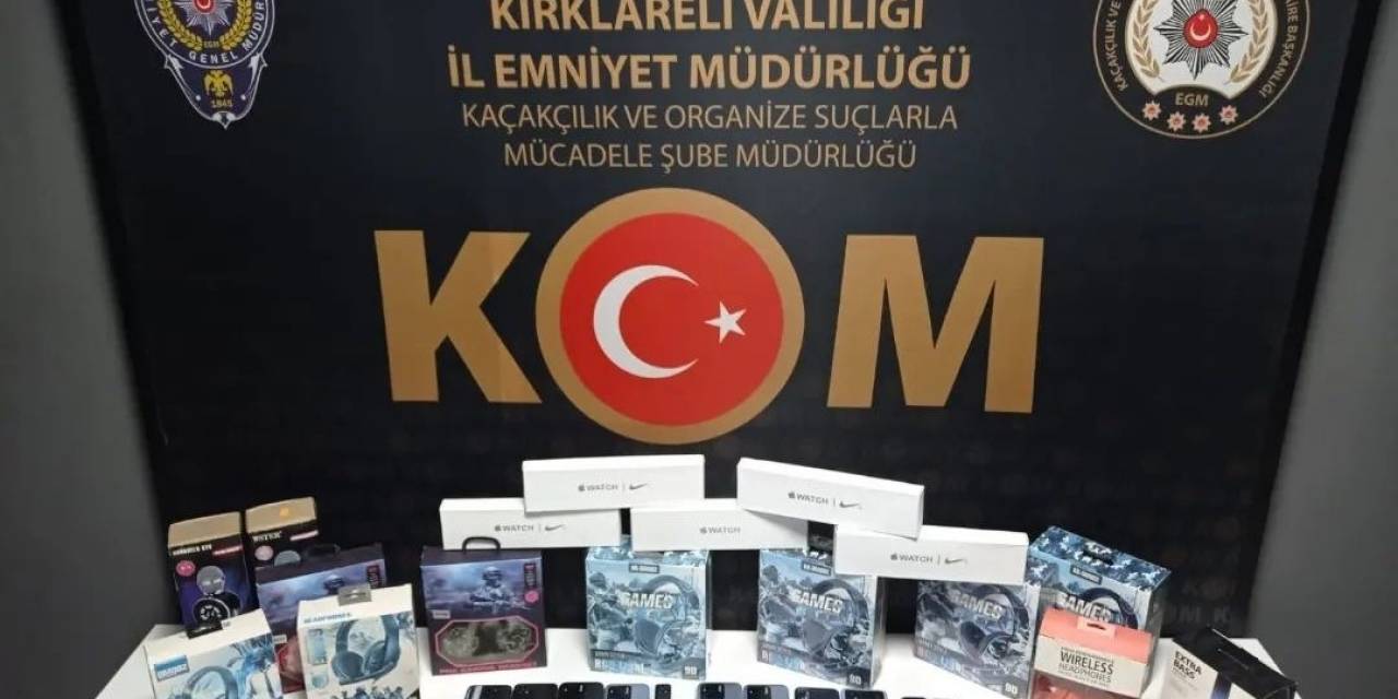 Babaeski’de Kaçak Elektronik Eşya Operasyonu