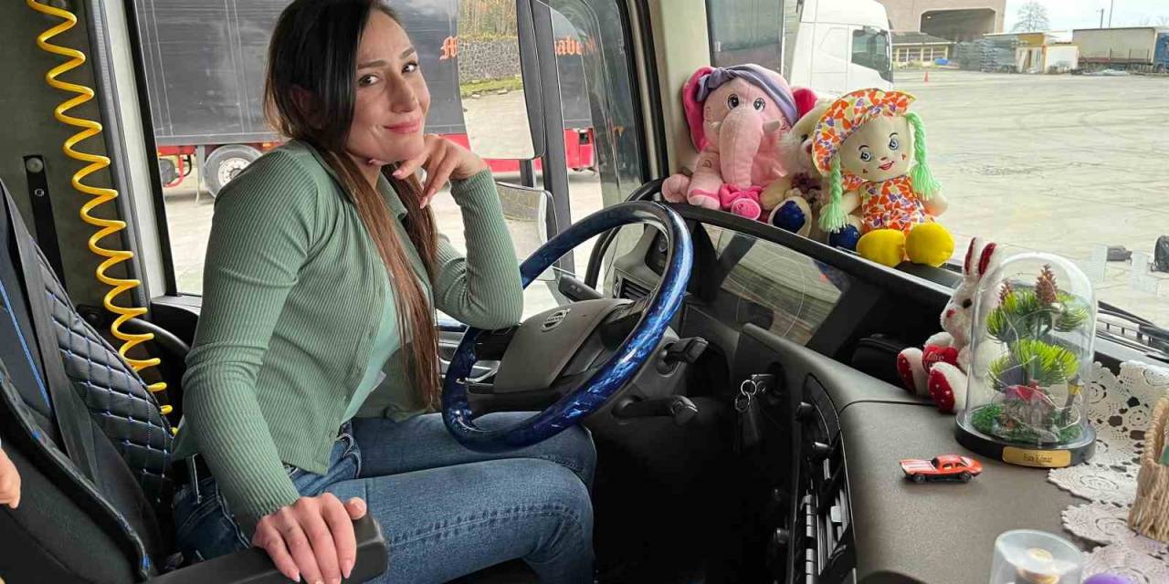 ’kafkasların Kraliçesi’ Tırıyla Uluslararası Yollarda Direksiyon Sallıyor