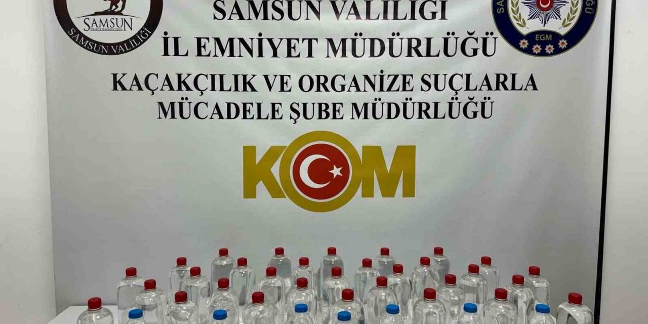 Samsun’da Kaçakçılıkla Mücadele: Çok Sayıda Etil Alkol Ele Geçirildi