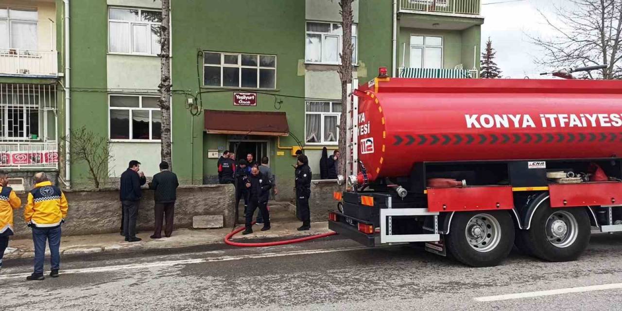 Konya’da Evde Çıkan Yangında 4 Kişi Yaralandı